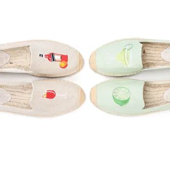 Espadrile Plat Pentru Femei Respirabil Aluneca Pe Femeie de Ase 2019 Noi de Vânzare Cânepă Zapatillas Mujer Sapatos Epocă Leneș e