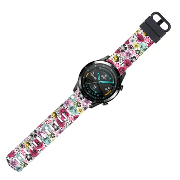 22mm Silicon ceas Sport band pentru Samsung Galaxy Watch 46mm curea pentru HUAWEI GT 2 Amazfit Ritmul Stratos Watchbands Înlocuire