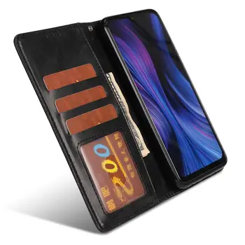 Caz Flip pentru Xiaomi Redmi 8 8a 9 9a PU Piele Fundas Sloturi pentru Carduri în Picioare Coque pentru Redmi nota 8 8T 9 9 max pro Portofel Caz