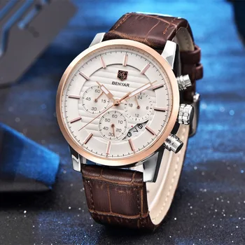 Reloj Hombre BENYAR Fashion Chronograph Sport Mens Ceasuri de Top de Brand de Lux de Afaceri Cuarț Ceas Relogio Masculino