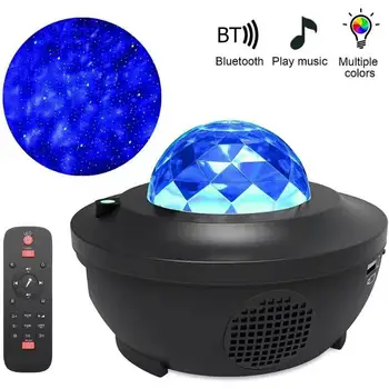 Colorat Cerul Înstelat Proiector Blueteeth USB Voice Control Music Player Lumina de Noapte LED de Încărcare USB Lampa de Proiecție