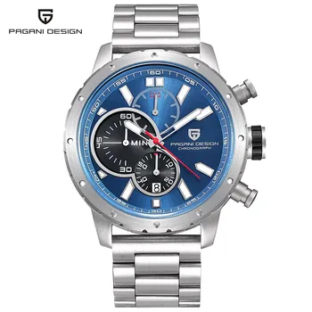 Ceasuri Barbati rezistent la apă, Cronograf Sport Cuarț Ceas de Brand de Lux PAGANI DESIGN Militar Ceasuri de mana Ceas relogio masculino