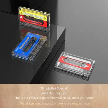 ORICO Hard Disk Caz USB3.0 HDD Enclosure Extern Transparent HDD Caz DIY Autocolante pentru SSD de 2,5
