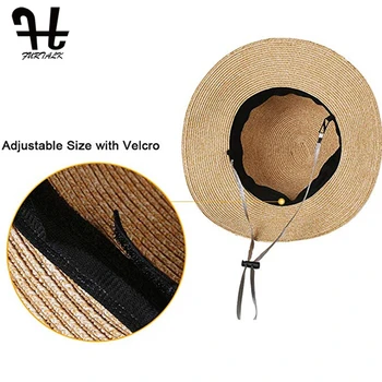 FURTALK Pălărie de Vară pentru Femei Beach Pălărie Panama Pălărie de Soare Margine Largă Găleată UV, Capac de Protecție cu Papion chapeu feminino 2020