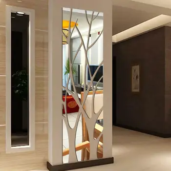 Pomul De Acril Oglindă Autocolante De Perete Camera De Zi Decalcomanii Sala De Artă Modernă Decor