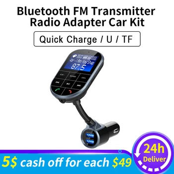 MR307 Bluetooth Wireless FM Vor Adaptor Auto Dual USB 3.0 Încărcător de Mașină cu Handsfree de Asteptare A2DP Aux