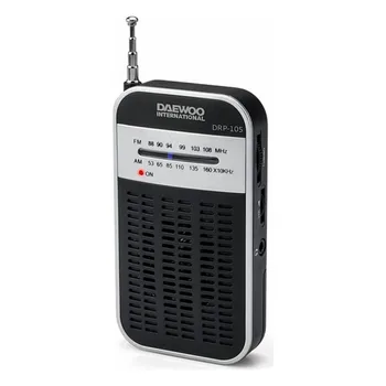 Radio cu tranzistori Daewoo DRP-105 S FM/AM Gri Negru