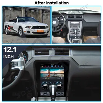 Android 9.0 4+64G Tesla stil GPS Auto multimedia pentru Ford Mustang 2010-auto stereo radio casetofon Nu DVD unitate DSP