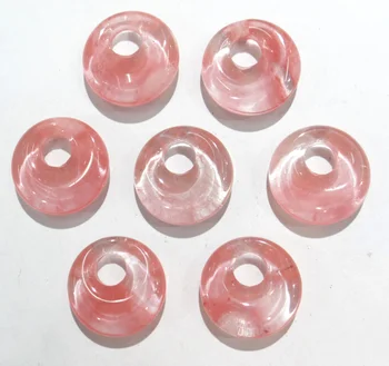 18mm 15 buc Piatra Naturala Agate de Cristal Turcoaz gogo pandantiv donut pentru DIY bijuterii colier cercei accesorii
