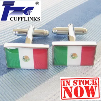 Mexic Steag Buton De Manșetă Link-Ul De 2 Perechi De Transport Gratuit Promovare