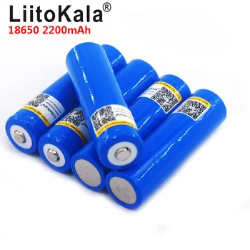 12pcs/lot LiitoKala 18650 3.7 V 2200mA baterie Reîncărcabilă litiu Lumina baterii pentru Lanternă LED baterie + Subliniat