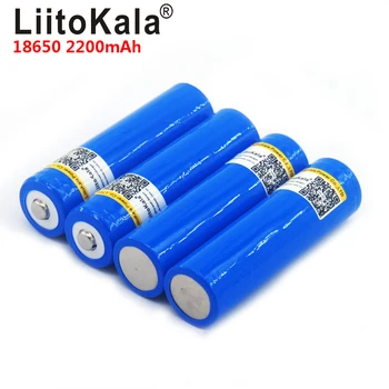 12pcs/lot LiitoKala 18650 3.7 V 2200mA baterie Reîncărcabilă litiu Lumina baterii pentru Lanternă LED baterie + Subliniat