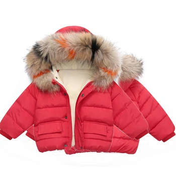 Mudkingdom Copilul Băieți Fete Blana Capota În Jos Jachete Pentru Copii De Iarna Fleece Gros Cald Grea Îmbrăcăminte De Exterior Mantouri Îmbrăcăminte Pentru Copii