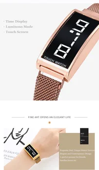 Sport Ceasuri Femei Aliaj Watchband Electronic Digital Ceas LED pentru Barbati Copii Femei Încheietura Ceas reloj mujer