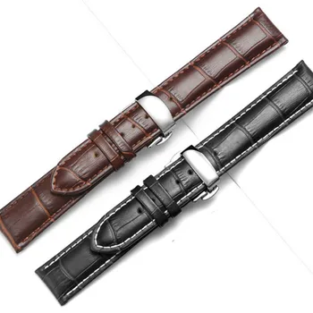 Piele Watchband Fluture Cataramă de Ceas Trupa 14 mm 16 mm 18 mm 19mm 20mm 21mm 22mm 24mm Accesorii Ceas Watchband