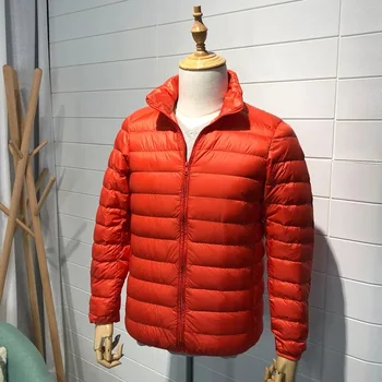 Toamna si iarna Bărbat în Jos Jacheta Ultra Light 90% Rață Jos Jachete Barbati Stand Guler Îmbrăcăminte exterioară Strat Canadiană jaqueta masculino
