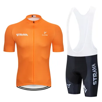 2019 STRAVA red Rapid-Uscat Ciclism Jersey Set MTB Biciclete Rutiere Îmbrăcăminte Respirabil Biciclete de Munte de Haine de Ciclism Set