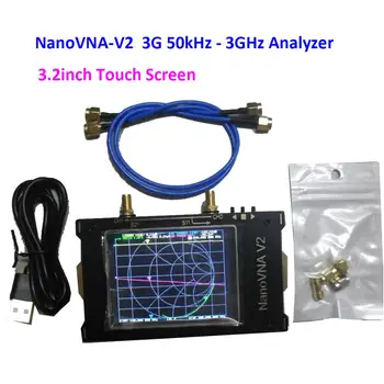 3.2 Inch Touch Screen NanoVNA V2 3GHz Analizor Vectorial de Retea 50KHz-3GHz S-O-O-2 unde Scurte HF VHF UHF
