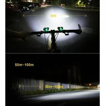 Față de Biciclete Lumina 8000 de Lumeni XML T6 LED Biciclete Lumina 3 Moduri Far 2 in 1 Far Bicicleta Lanterna cu Acumulator+Încărcător