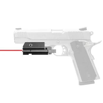 Tactice de Fotografiere Pistol Laser de Vanatoare Optica Mini Laser Rosu Vedere domeniul de Aplicare Pistol Airsoft Pistol 20mm Utilizare a transportului Feroviar cu Laser Pointer