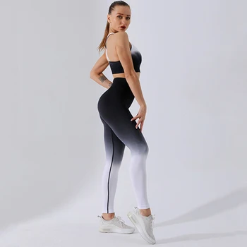 Femei nou lift fund yoga jambiere ombre antrenament rula purta pantaloni