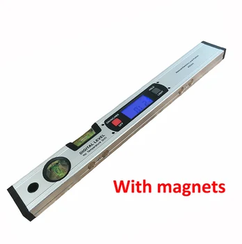 400mm Raportor Digital Unghi Finder Inclinometru electronic de Nivel de 360 de grade, cu/fără Magneți Nivel unghiul de pantă test Conducător