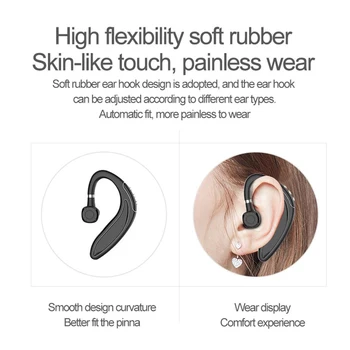 Bluetooth 5.0 căști fără Fir cârlig, mână liberă cască capac, Afaceri, Sport Cârlig Căști, căști fără fir pentru Apple Android