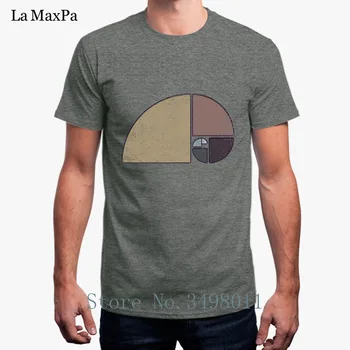 Noul T Camasa Pentru Barbati Dificultate Geometrice Spirala Lui Fibonacci Tricou Bază O Solidă Gât De Fitness 2018 Homme T-Shirt Pentru Bărbați