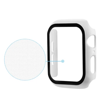 3D 9H Temperat Pahar Ecran Protector de Acoperire Pentru Apple Watch 44mm 42mm 40mm 38mm Caz Shell Pentru iWatch 2 3 4 5 6 Î Ecran de Film