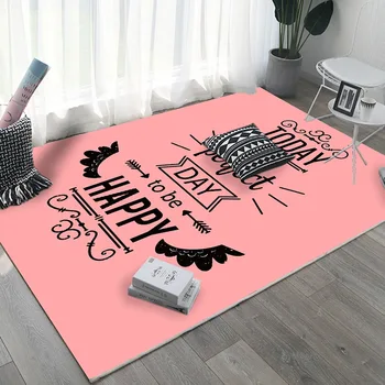 Drăguț Roz de Imprimare Covoare Și carpete Noptiera Mat Yoga Mat Copiii se Joacă Mat Bsorbent Non-alunecare Mat Pentru Baie Decor Acasă Living, Dormitor