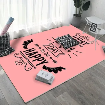 Drăguț Roz de Imprimare Covoare Și carpete Noptiera Mat Yoga Mat Copiii se Joacă Mat Bsorbent Non-alunecare Mat Pentru Baie Decor Acasă Living, Dormitor