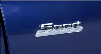 Se amestecă 10buc Masina Noua Styling ABS silver 3D de LUX SPORT line Parte Insigna Emblema autocolant