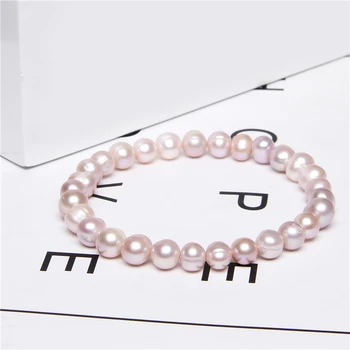 Perlele Naturale De Apă Dulce Bratari Pentru Femei 2020 Bijuterii Lucrate Manual Mai Multe Culori Neregulate În Formă De Perle Baroc Margele Brățară