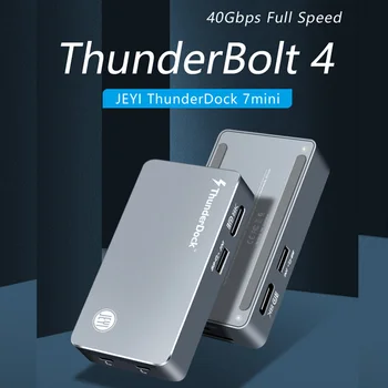 JEYI ThunderDock ThunderBolt3 ThunderBolt4 JHL7440 Stocare NVME SSD TYPEC3.1 PD încărcător USB C3.1 DOC m2 M. 2 PCIE SSD DP8K