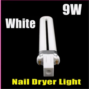 4buc/set Alb UV 9w 365nm Lumină Led-uri Tub de Unghii de Arta Mașini-Unelte de Uscare poloneză Tub de Lumină Pentru Unghii Uscător Accepta Dropshipping
