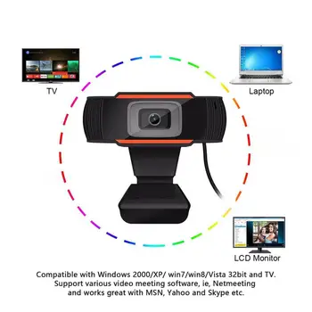 VONETS 1080P 720P 480P USB Web Cam, Webcam HD Reglabil Autofocus 12MP PC Video Camera Web Cam Built-in Microfon pentru Desktop Laptop