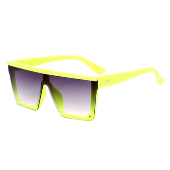 Supradimensionat ochelari de Soare Patrati Femei 2020 Lux Transparente Colorate, ochelari de Soare Femei Designer Vintage Flat Top UV400 Ochelari