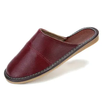 DIJIGIRLS Plus Dimensiune 35-44 din Piele pentru Bărbați Papuci de Casa de Vară Papuci de Înaltă Calitate pentru Bărbați Pantofi anti-Alunecare Podea Acasă Pantofi