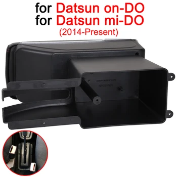 Pentru Datsun mi-DO Cotiera Cutie Datsun mi-DO Auto Universal Central Cotiera Cutie de Depozitare suport pentru pahare scrumieră modificarea accesorii
