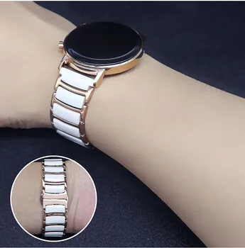 Ceramica Link-ul de Curea Pentru Samsung Galaxy Watch 3 45mm 41mm /Ceas 46mm 42mm Echipament S3 Huawei Watch GT2 Pro Trupa Galaxy Active 2