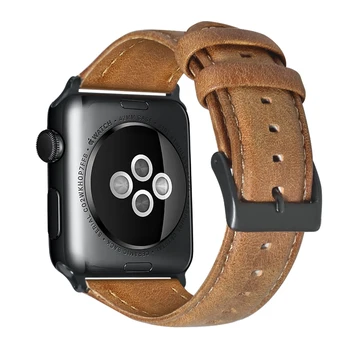 Curea din piele pentru Apple watch band 44mm 40mm 42mm 38mm correa iwatch seria 5 4 3 2 1 watchband brățară încheietura curea Accesorii