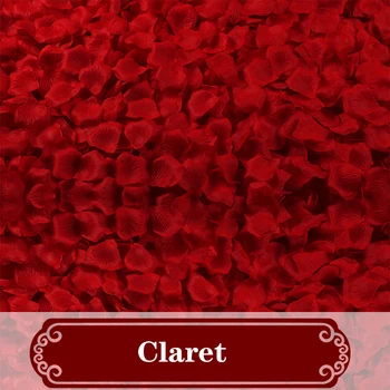 2000PC Simulare petale de trandafir mărturisire nunta de decorare mână-răspândirea de flori de ziua Îndrăgostiților propunere camera de nunta romantica