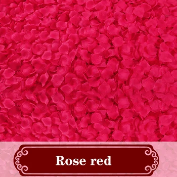 2000PC Simulare petale de trandafir mărturisire nunta de decorare mână-răspândirea de flori de ziua Îndrăgostiților propunere camera de nunta romantica
