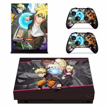Naruto a Boruto Piele Autocolant Decal Pentru Microsoft Xbox One X Consola si 2 Controllere Pentru Xbox One X Piei Autocolant Vinil