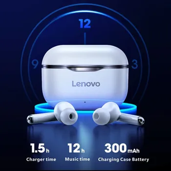 NOU Original Lenovo LP1 TWS Căști fără Fir Bluetooth 5.0 Dual Stereo de Reducere a Zgomotului Bass Control Tactil Timp de Așteptare 300mAH