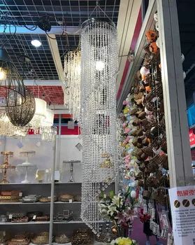 2019 nunta de decorare hol de hotel Villa Sala de Mese Tavan Pandantiv suspendarea candelabru Agățat ornamente (120 CM )