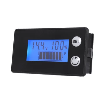 Negru Multi-function Battery Meter BMS LCD Digital cu Indicator de Capacitate Voltmetru Bun Praf Și rezistent la apa