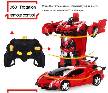 Transformarea Robot Kit Jucarii 2 In 1 Cu Un Pas Deformare Model Deformat Mașină De Jucărie Pentru Baiat Cadou Masina Rc Jucării Control De La Distanță