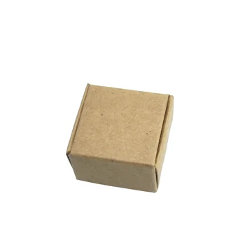 50Pcs Mini Hârtie Kraft Cutie Cadou pentru Petrecere Cercel Inel Decor Pachet Mic Cutiile de Carton cu Amănuntul Pliabil Maro Cutie de Carton