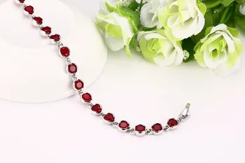 FXM DIP19 iarna sosirea moda bijuterii pentru femei, cadou de ziua inimii metal de culoare roșie piatra alergice femei brățară